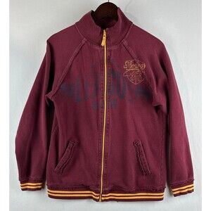 Preppy cotton track zip sweatshirt jacket XL